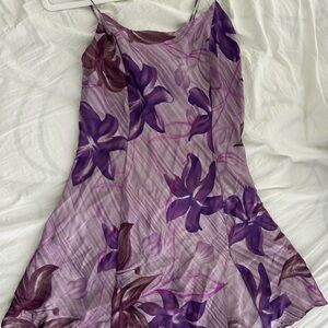 Vintage Victoria's Secret Lavender 100% Silk Slip Dress